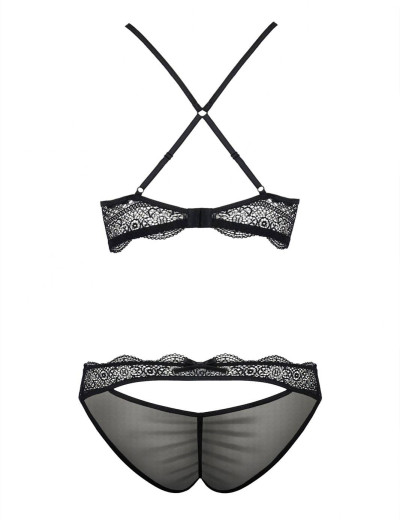 Сексуальный комплект Passion YONA SET, Цвет: черный, Размеры: L/XL, изображение 4