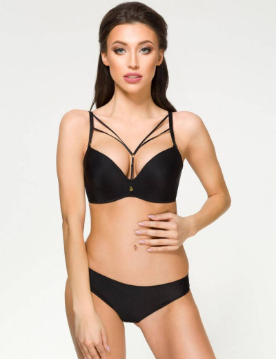 Бюстгальтер супер пуш-ап без косточек Alles DUKAT SUPER P-UP, Цвет: черный, Размеры: 80B, изображение 2