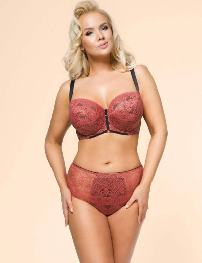 Кружевной полумягкий бюстгальтер Alles GOJI PU, Цвет: розовый, Размеры: 75F, изображение 8