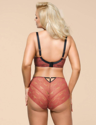 Кружевной полумягкий бюстгальтер Alles GOJI PU, Цвет: розовый, Размеры: 75F, изображение 9