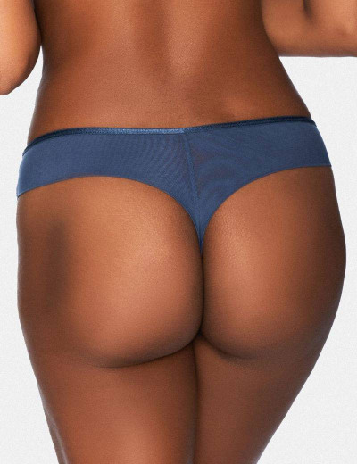 Трусы стринги Esotiq CLAUDIA 38707 бежевый/синий, Цвет: бежевый/синий, Размеры: S, изображение 2