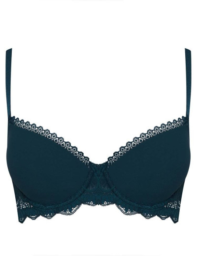 Бюстгальтер пуш-ап с кружевной спинкой Esotiq 38484 MELIA морская волна, Цвет: морская волна, Размеры: 80D, изображение 3