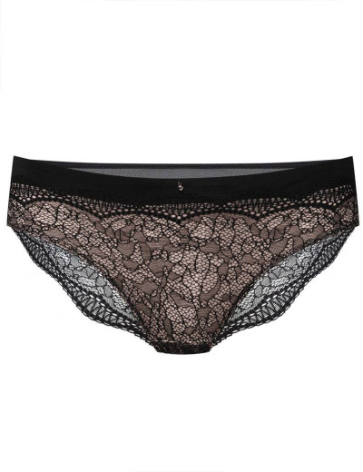 Трусы бразилиана Esotiq 38751 RELISH черный/бежевый, Цвет: черный/бежевый, Размеры: M, изображение 3
