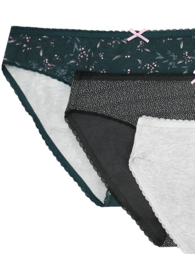 Комплект хлопковых трусов Esotiq PANTIES 38558 MIA-MIA (3 шт) мульти, Цвет: мульти, Размеры: L, изображение 2