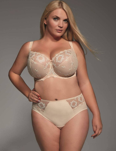 Трусы слипы миди Kris Line FORTUNA COFFEE briefsmidi, Цвет: телесный, Размеры: 3XL, изображение 2