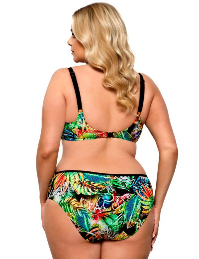 Раздельный купальник с уплотненной чашкой Lorin L2329/1 BIG, Цвет: флора, Размеры: 85C, изображение 2