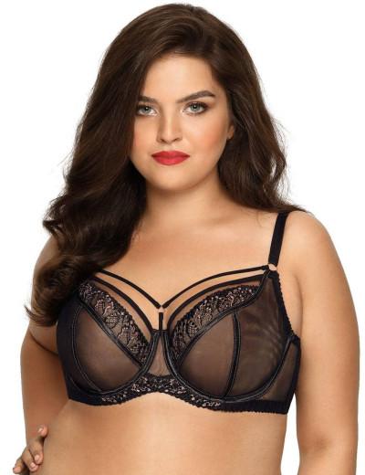 Бюстгальтер мягкий со стрэпами Novika RACHEL N03 M, Цвет: черный, Размеры: 75L, изображение 2
