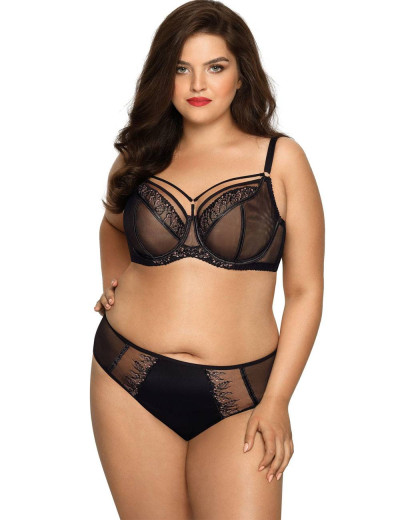 Бюстгальтер мягкий со стрэпами Novika RACHEL N03 M, Цвет: черный, Размеры: 75L, изображение 3