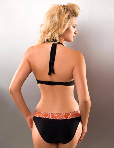 Купальник халтер с пуш-ап Verano ELIZA BLACK-COLORFUL, Цвет: черный, Размеры: M, изображение 2 Купальник халтер с пуш-ап Verano ELIZA BLACK-COLORFUL, Цвет: черный, Размеры: M, изображение 2