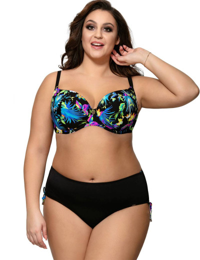 Верх купальника с уплотненной чашкой Ava SK118 U, Цвет: флора, Размеры: 75G, изображение 2