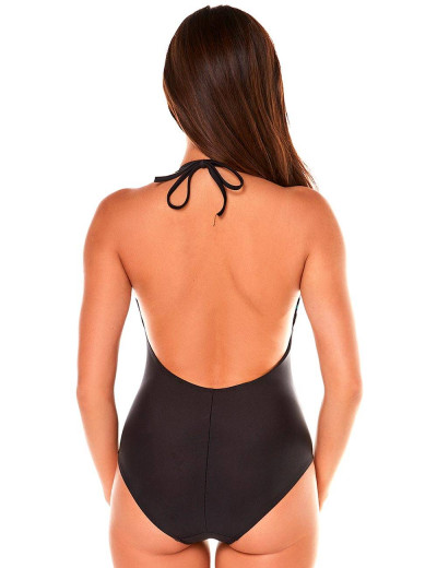 Черный совместный купальник халтер Ewlon K.8001_965, Цвет: черный, Размеры: M, изображение 2