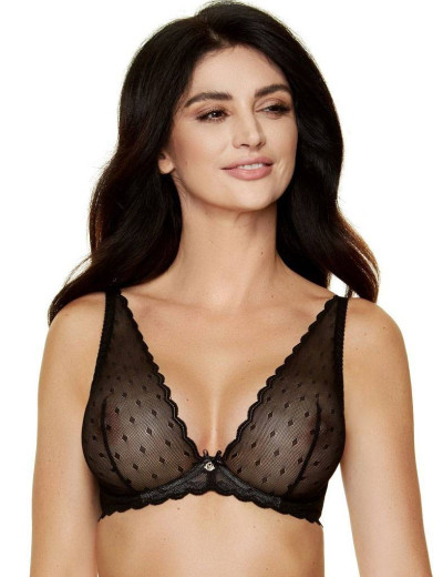 Кружевной бюстгальтер бралетт Gorteks FARGO B2 M, Цвет: черный, Размеры: 70D, изображение 3