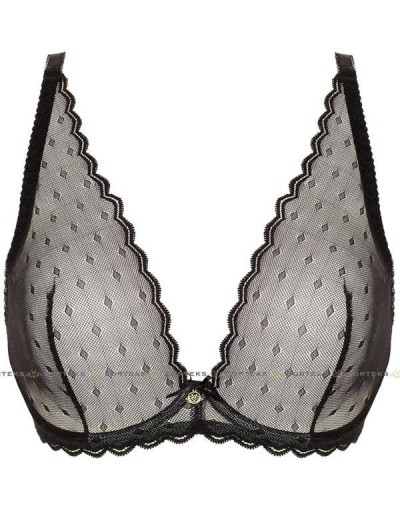 Кружевной бюстгальтер бралетт Gorteks FARGO B2 M, Цвет: черный, Размеры: 70D, изображение 7
