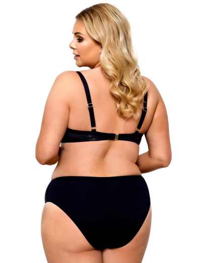 Черный купальник с уплотненной чашкой Lorin L2330/1 BIG, Цвет: черный, Размеры: 75G, изображение 2