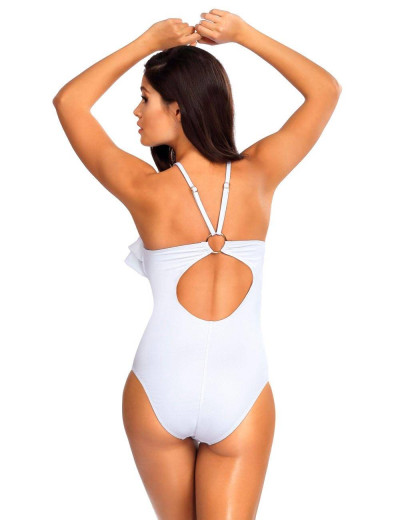 Белый слитный купальник Lorin L4428/1, Цвет: белый, Размеры: S, изображение 2