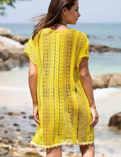 Кружевная туника Mia-Amore JAMAICA 6641 желтый, Цвет: желтый, Размеры: XS, изображение 2