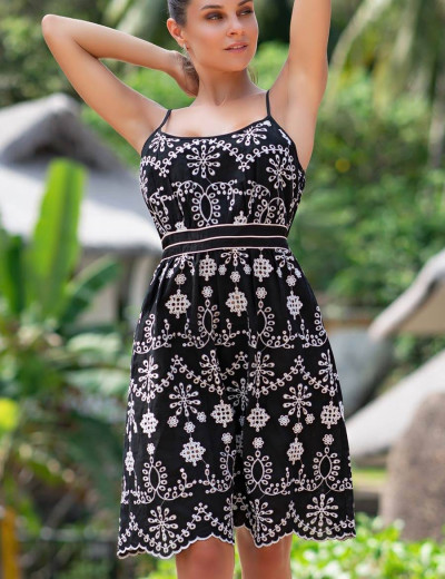 Сарафан хлопковый Mia-Amore NOIR 1330, Цвет: черный, Размеры: S, изображение 3