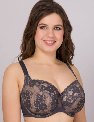 Бюстгальтер мягкий Milavitsa 107180 / 117180 антрацит/нюд, Цвет: антрацит/нюд, Размеры: 95H, изображение 2