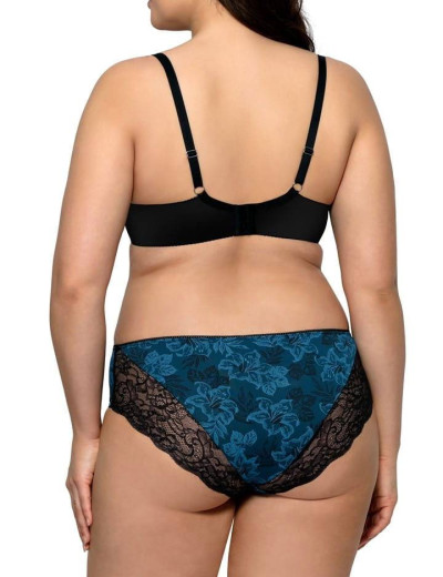 Бюстгальтер балконет Nipplex ANGELA U, Цвет: индиго, Размеры: 65F, изображение 2