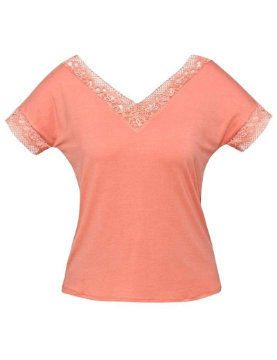 Комплект с шортами Nipplex GRETA PAJAMAS, Цвет: коралл, Размеры: S, изображение 2