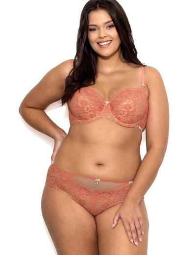 Бюстгальтер полумягкий Nipplex GRETA PU, Цвет: коралл, Размеры: 80E, изображение 2