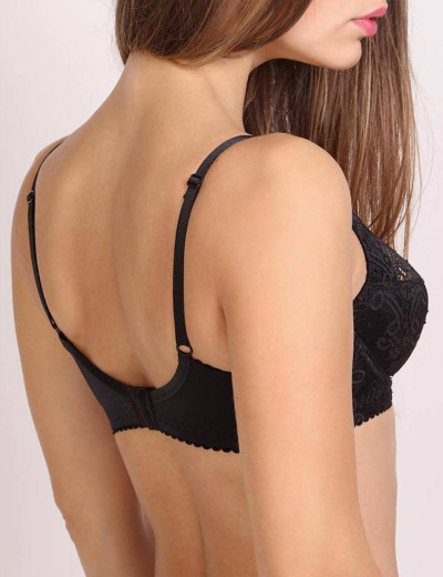 Бюстгальтер мягкий с подкроем Orhideja 537-345 черный, Цвет: черный, Размеры: 80F, изображение 2