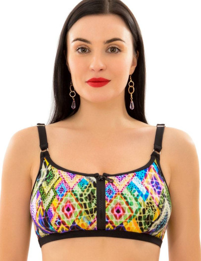 Купальный костюм для бассейна Primaverina GEOMETRY PN-S72124, Цвет: черный/мультиколор, Размеры: 75C, изображение 4