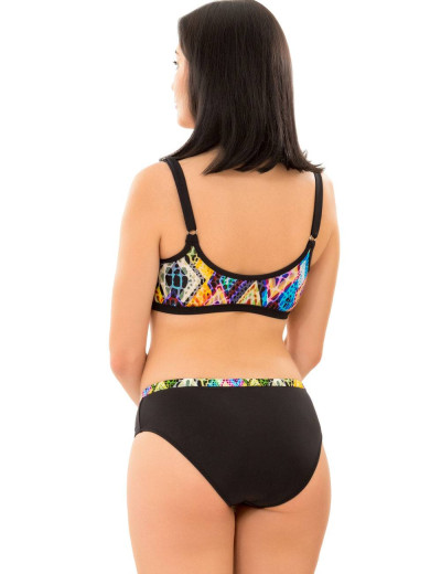 Купальный костюм для бассейна Primaverina GEOMETRY PN-S72124, Цвет: черный/мультиколор, Размеры: 75C, изображение 2