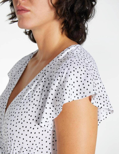 Легкое пляжное платье Ysabel Mora 85718 белый/черный, Цвет: белый/черный, Размеры: XL, изображение 4