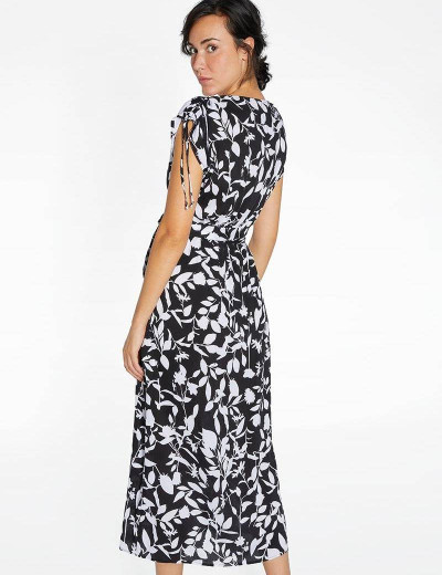 Длинный сарафан из вискозы Ysabel Mora 85775, Цвет: черный/белый, Размеры: S, изображение 2