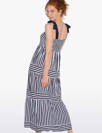 Длинный сарафан из вискозы Ysabel Mora 85796, Цвет: синий/белый, Размеры: S, изображение 2