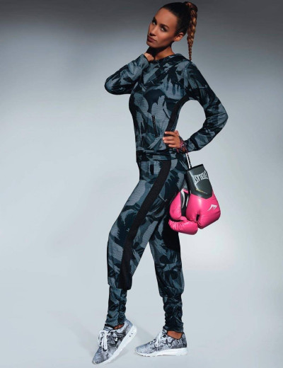 Спортивные штаны Bas Bleu ATHENA PANTS 200 den, Цвет: серый, Размеры: L, изображение 4