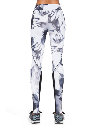 Спортивные леггинсы Bas Bleu CALYPSO 200 den, Цвет: черно-белый, Размеры: L, изображение 2