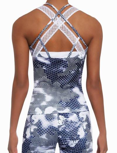 Майка для фитнеса Bas Bleu CODE TOP 50 200 den, Цвет: голубой, Размеры: S, изображение 2