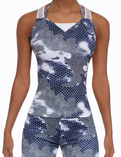 Майка для фитнеса Bas Bleu CODE TOP 50 200 den, Цвет: голубой, Размеры: S, изображение 3