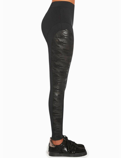 Спортивные леггинсы Bas Bleu COMBAT 200 den, Цвет: черный, Размеры: L, изображение 3