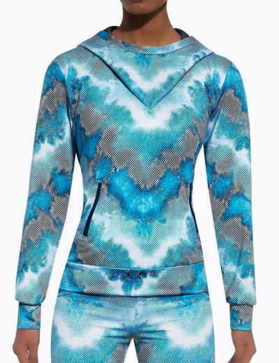 Толстовка для фитнеса Bas Bleu ENERGY BLOUSE 200 den, Цвет: мульти, Размеры: S, изображение 3