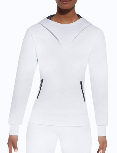 Толстовка для фитнеса Bas Bleu IMAGIN BLOUSE 200 den, Цвет: белый, Размеры: L, изображение 2