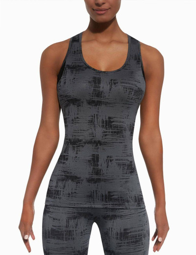 Майка для фитнеса Bas Bleu INTENSE TOP 70 200 den, Цвет: серый, Размеры: L, изображение 3