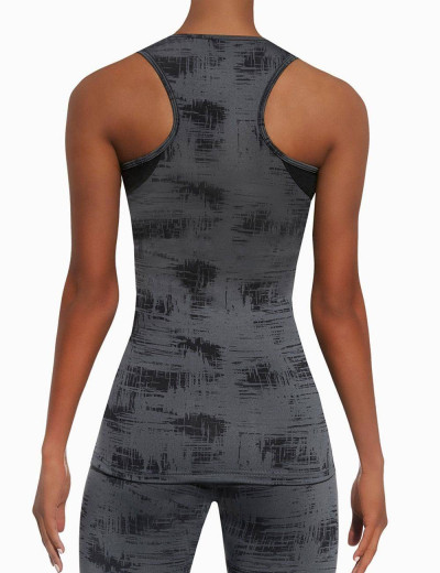 Майка для фитнеса Bas Bleu INTENSE TOP 70 200 den, Цвет: серый, Размеры: L, изображение 2