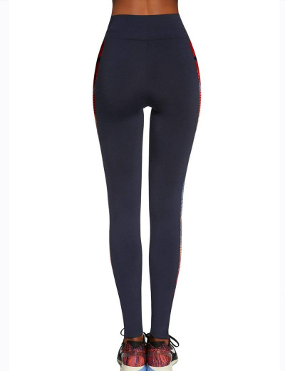 Спортивные леггинсы Bas Bleu RAINBOW 200 den, Цвет: темно-синий, Размеры: L, изображение 2