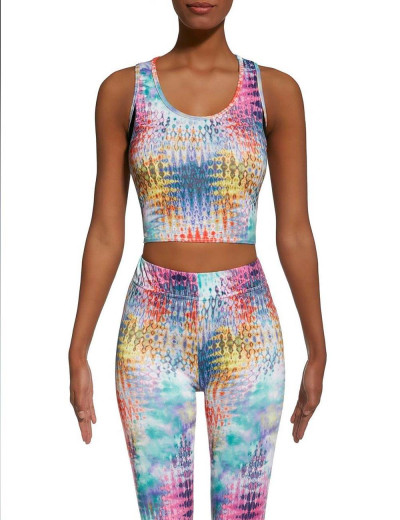 Топ для тренировок Bas Bleu TESSERA TOP 30 200 den, Цвет: мульти, Размеры: L, изображение 3