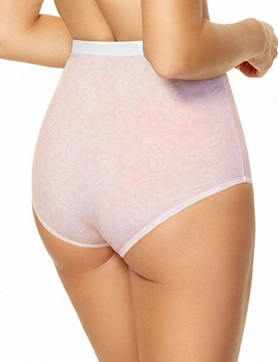 Высокие трусы слипы Kinga LULA 593/2-P, Цвет: светло-розовый, Размеры: M, изображение 2