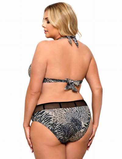 Раздельный купальник халтер Lorin L1109/1 BIG, Цвет: мульти, Размеры: L, изображение 2