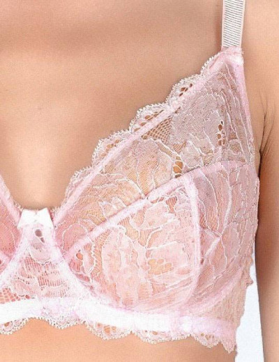 Кружевной комплект мягкая чашка и бразилиана Lormar CAMELIA Cam51101, Цвета: zucchero, Размеры: 70C, изображение 4