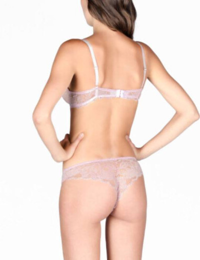 Кружевной комплект супер пуш-ап и бразилиана Lormar CAMELIA Cam51104, Цвета: nero, Размеры: 65B, изображение 3