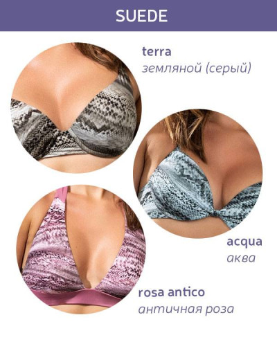 Раздельный купальник бандо с регулировкой Lormar SUEDE Sue851229, Цвета: terra, Размеры: 70B, изображение 3