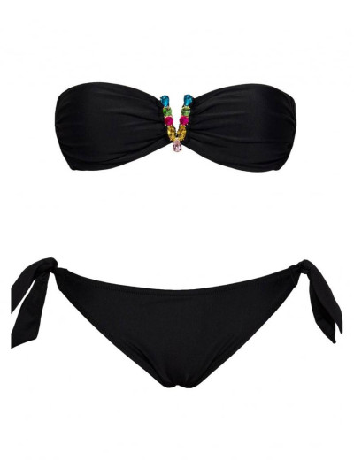 Раздельный купальник фашия со стразами Sielei COLOR STONES CT57+CT62, Цвета: giallo, Размеры: 90B, изображение 3