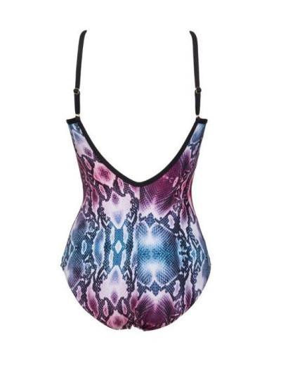 Цельный купальник рисунок Sielei SNAKE SN51 blu/fuxia, Цвет: blu/fuxia, Размеры: 70B, изображение 3