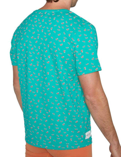 Хлопковая футболка Ysabel Mora INTIMATES 20175, Цвет: бирюзовый, Размеры: S, изображение 2